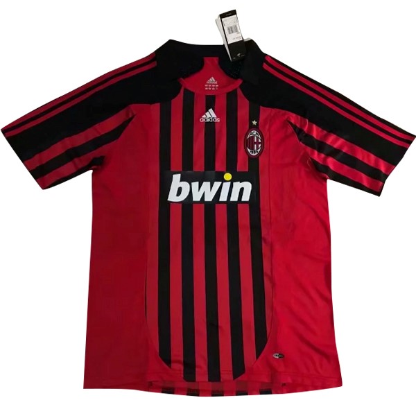 Camiseta Milan Primera equipo Retro 2007-08 Rojo